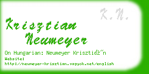 krisztian neumeyer business card